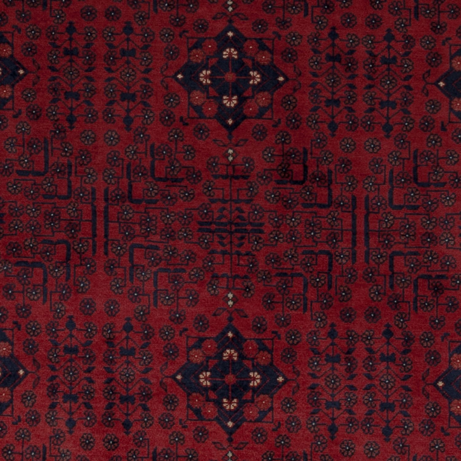 Afghan Rug - Royal - 196 x 151 cm - red