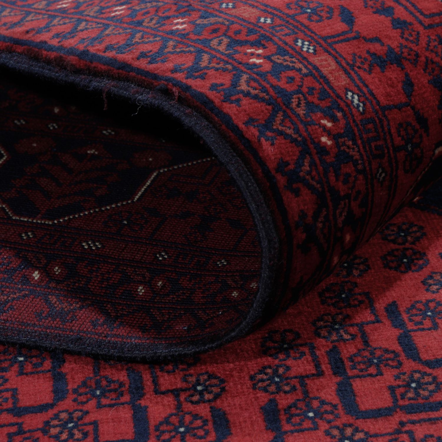 Afghan Rug - Royal - 196 x 151 cm - red