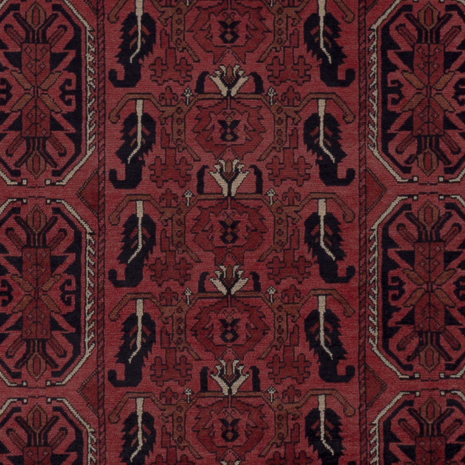 Afghan Rug - Royal - 196 x 149 cm - red