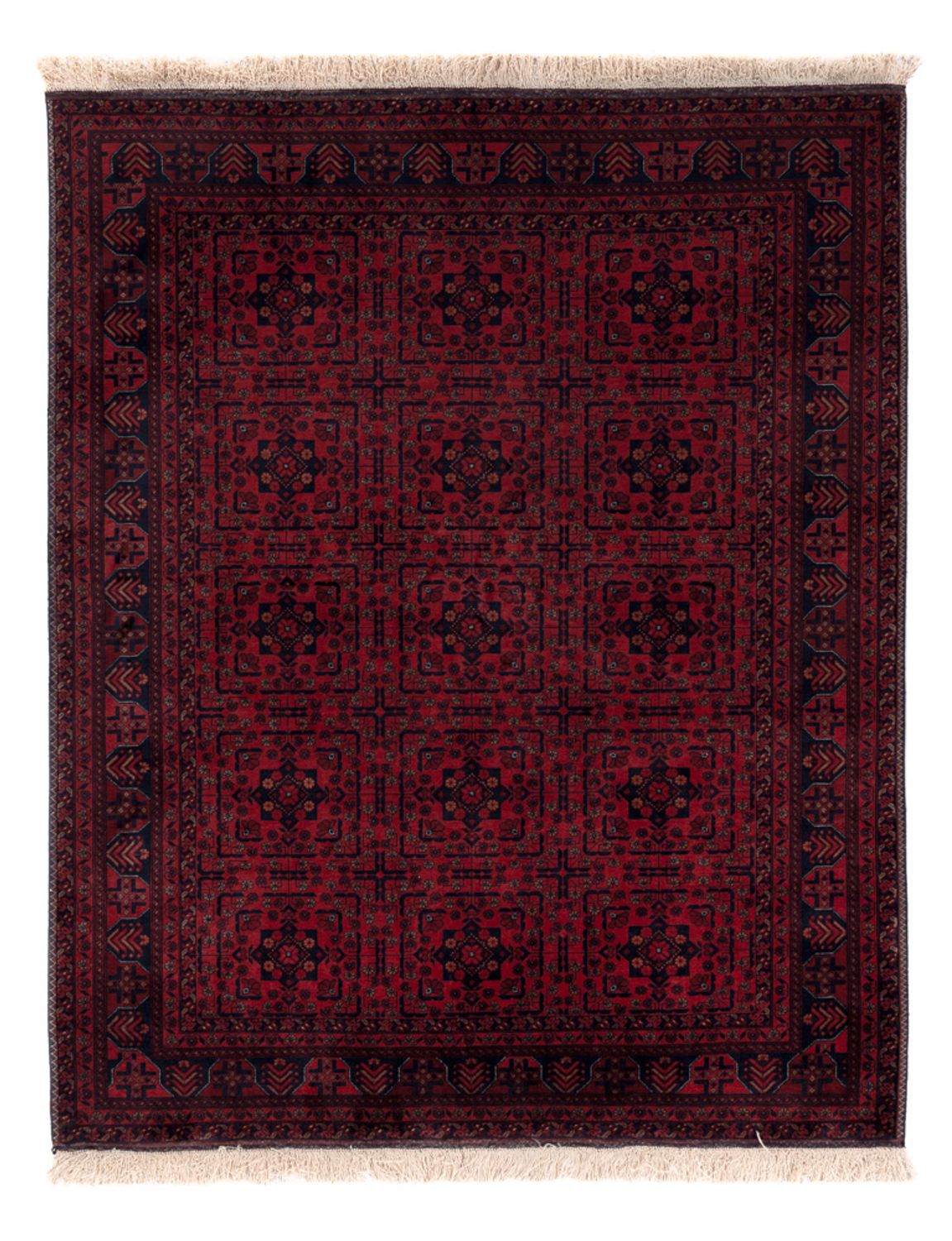 Afghan Rug - Royal - 187 x 146 cm - red