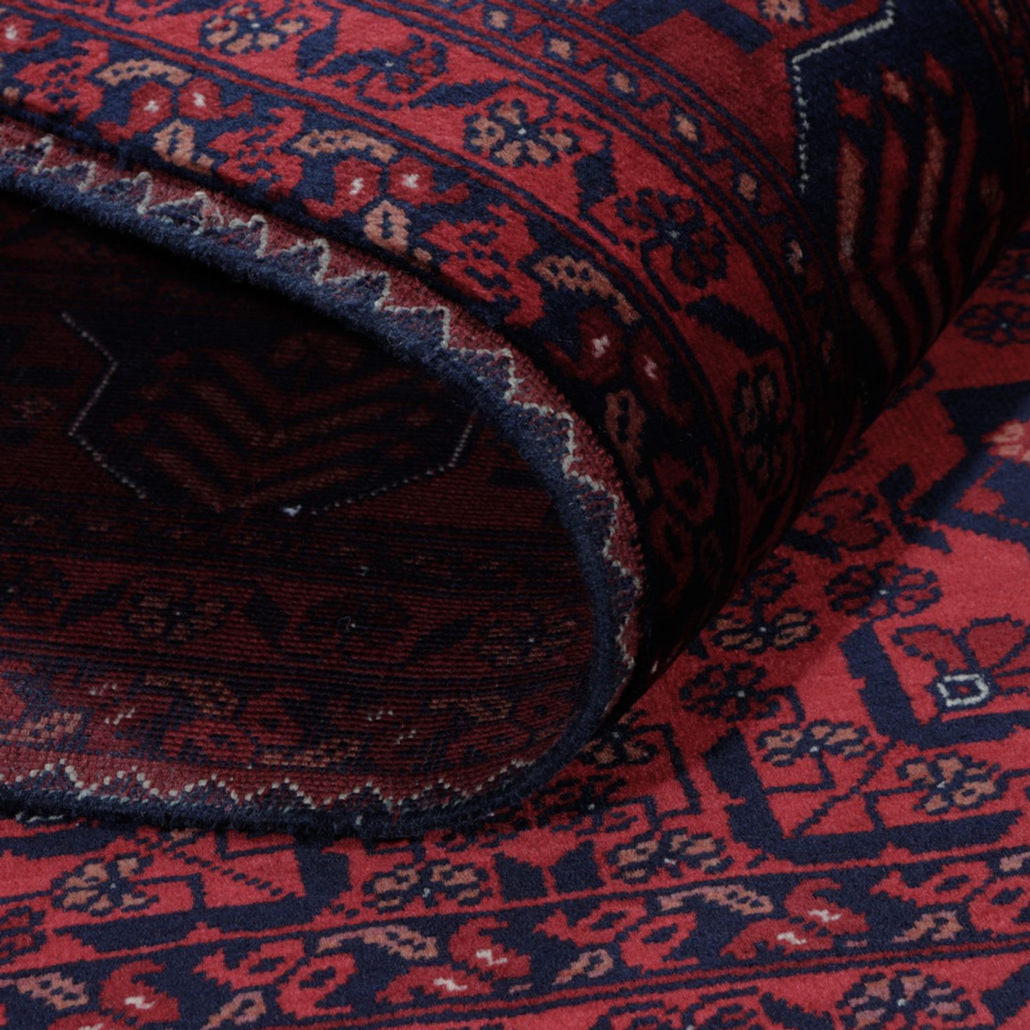 Afghan Rug - Royal - 187 x 146 cm - red