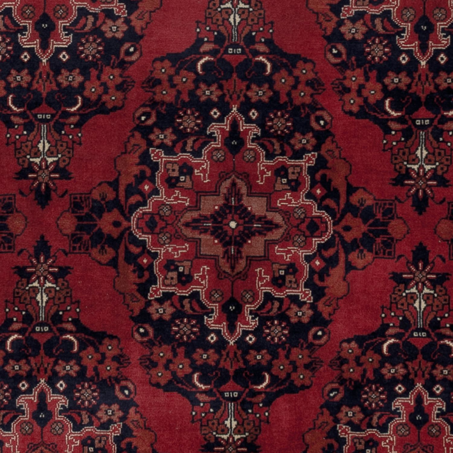 Afghan Rug - Royal - 196 x 146 cm - red