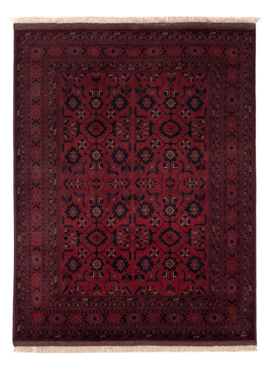 Afghan Rug - Royal - 196 x 150 cm - red