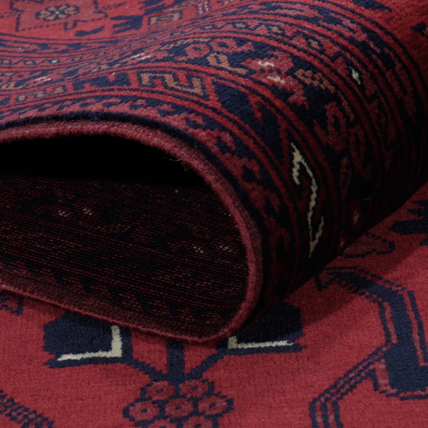 Afghan Rug - Royal - 196 x 150 cm - red