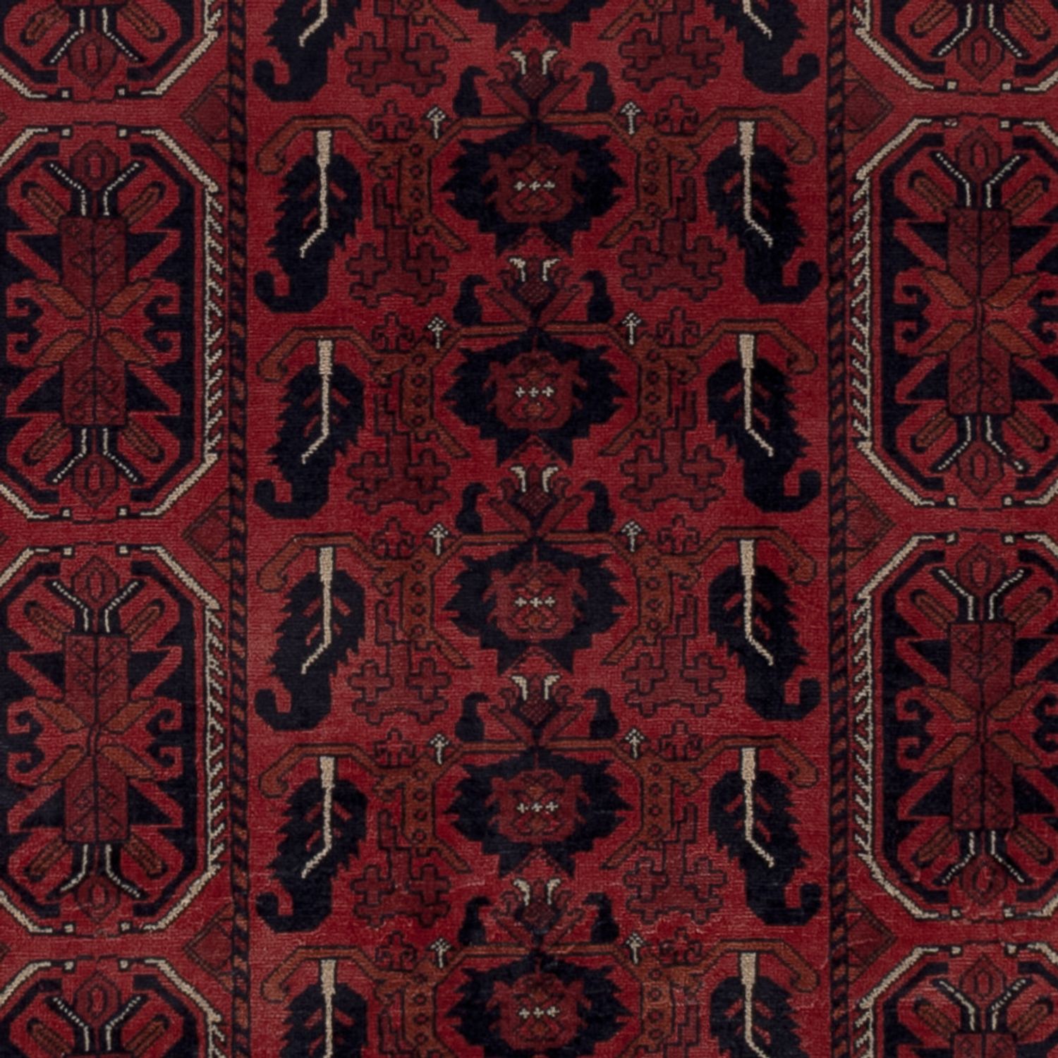 Afghan Rug - Royal - 187 x 147 cm - red