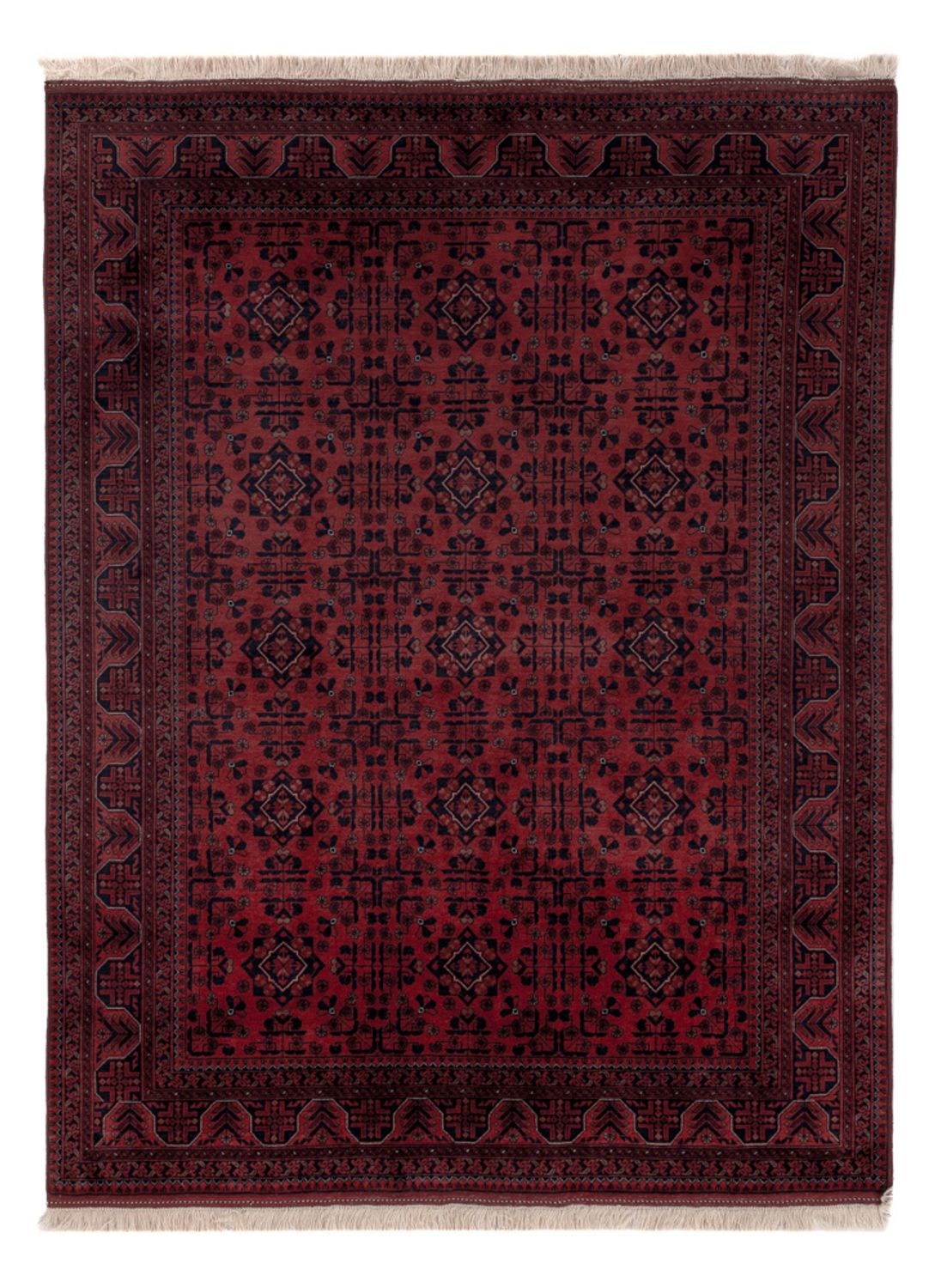 Afghan Rug - Royal - 196 x 149 cm - red
