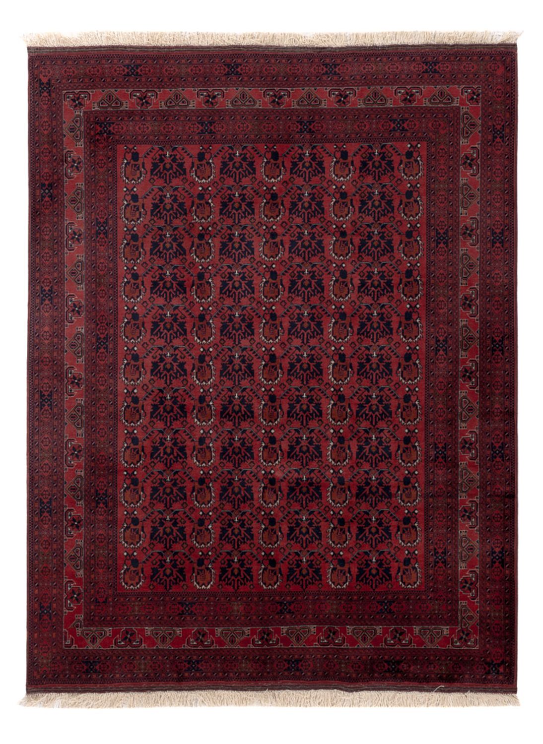 Afghan Rug - Royal - 194 x 148 cm - red