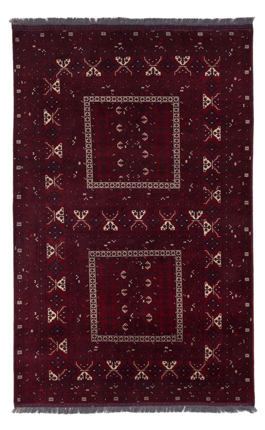 Afghan Rug - 258 x 159 cm - red