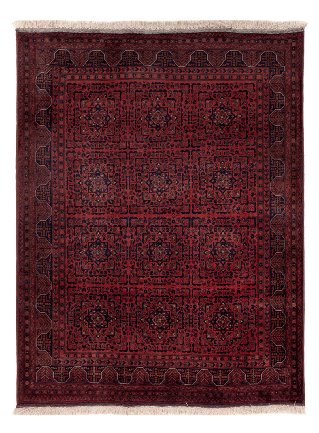 Afghan Rug - Royal - 193 x 147 cm - red
