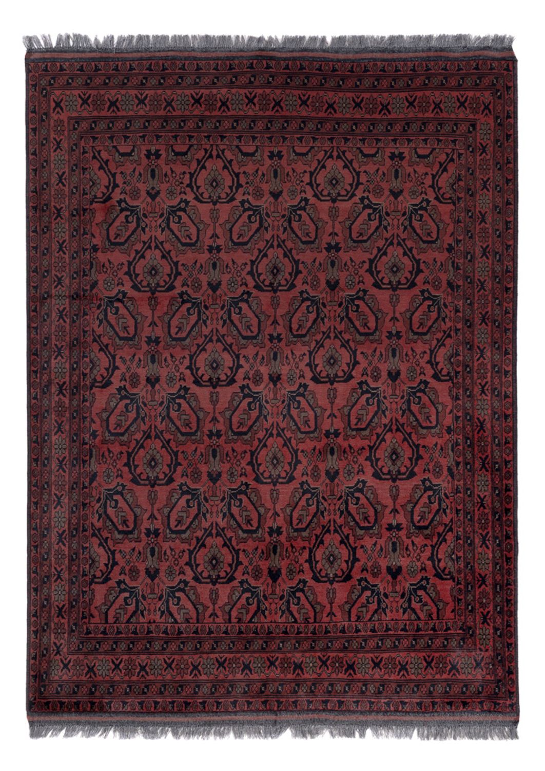 Afghan Rug - Kunduz - 197 x 150 cm - red