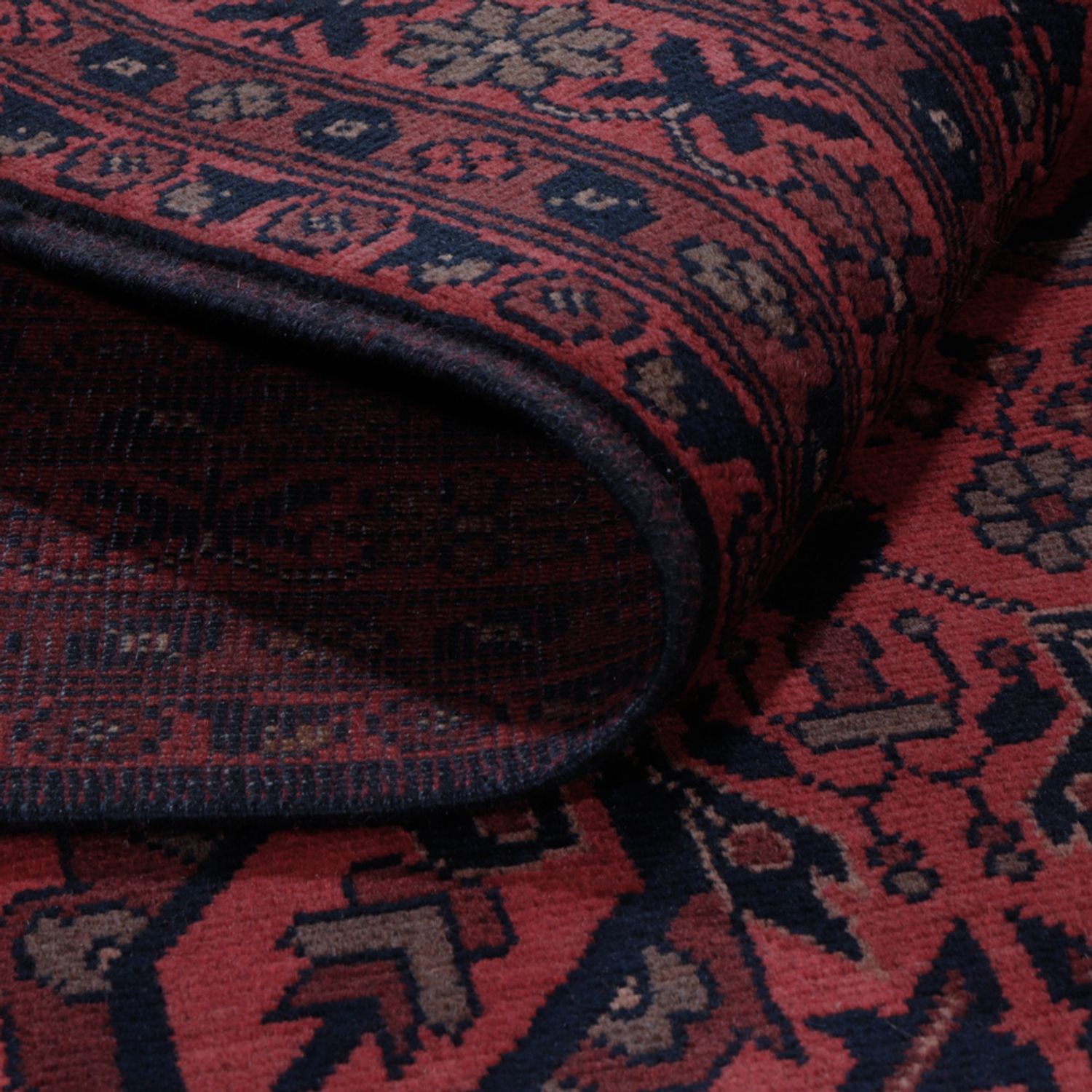 Afghan Rug - Kunduz - 197 x 150 cm - red