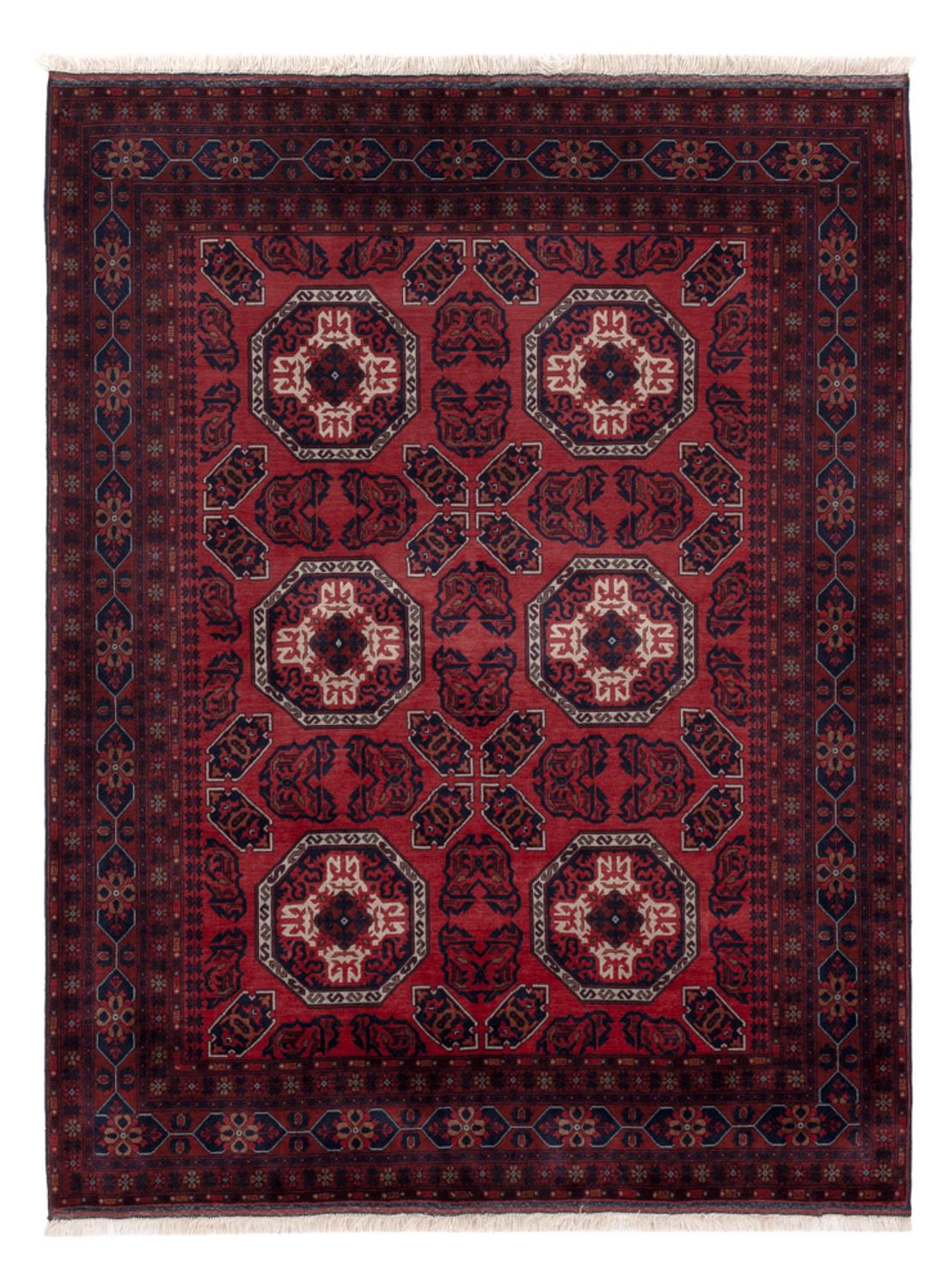 Afghan Rug - Royal - 198 x 151 cm - red