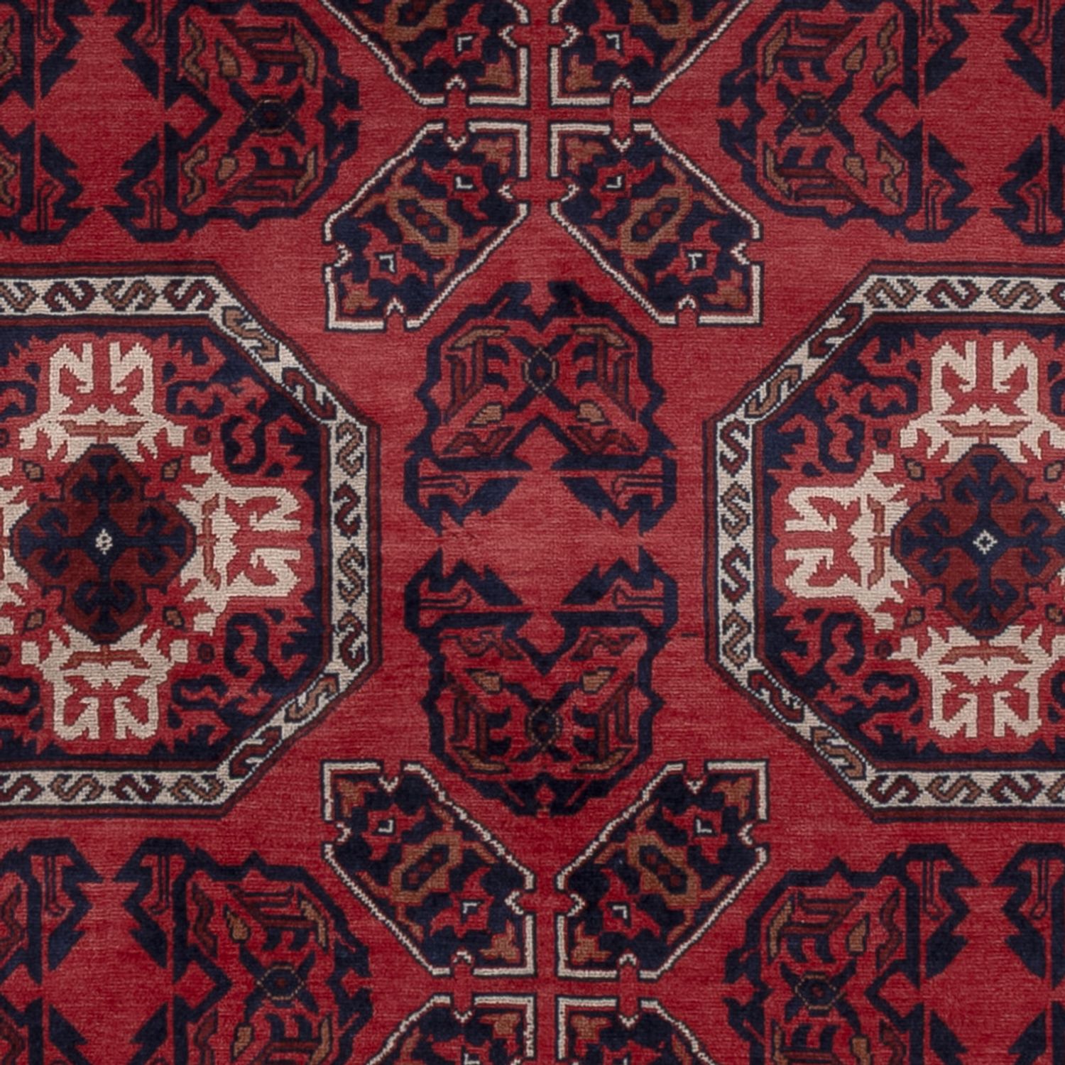Afghan Rug - Royal - 198 x 151 cm - red