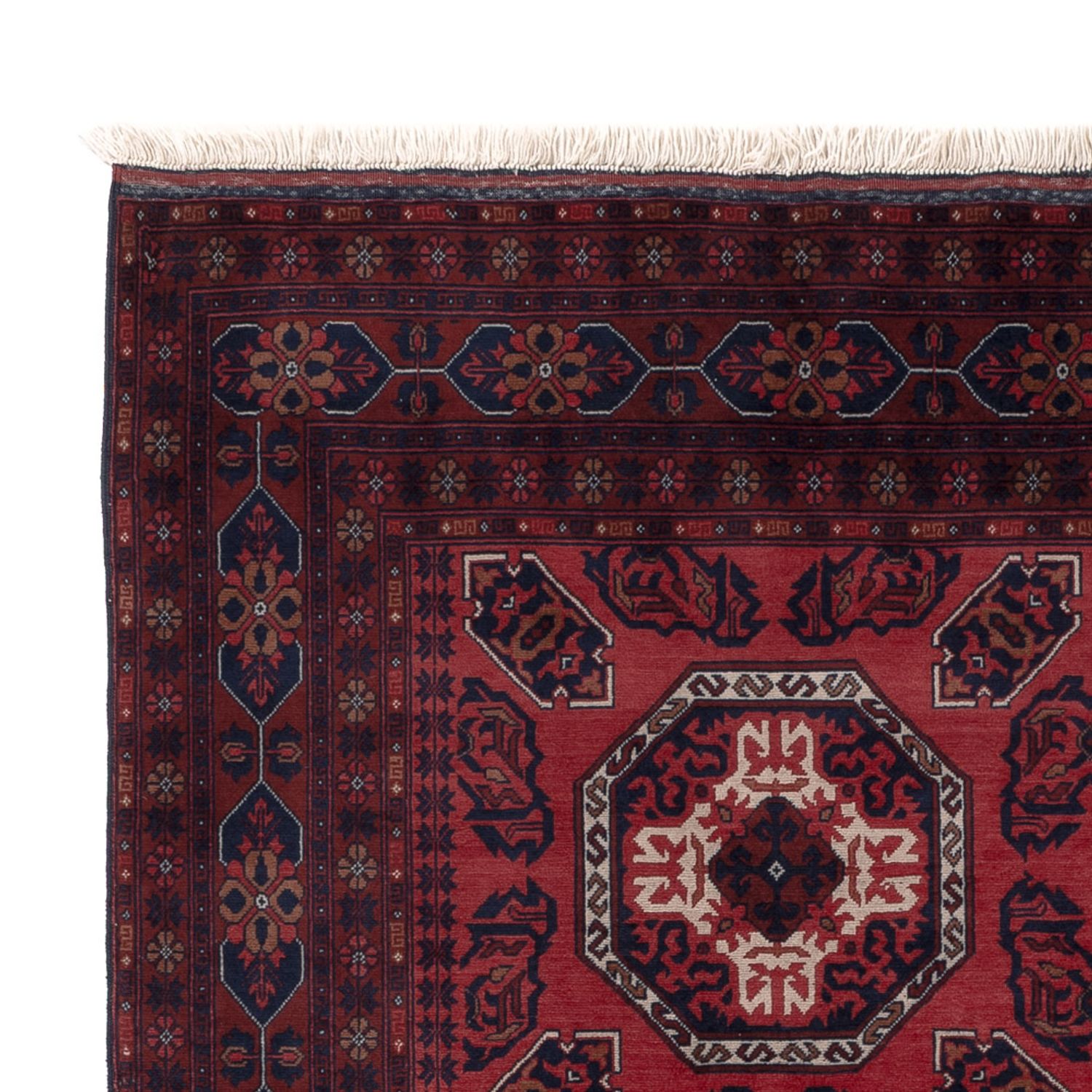 Afghan Rug - Royal - 198 x 151 cm - red