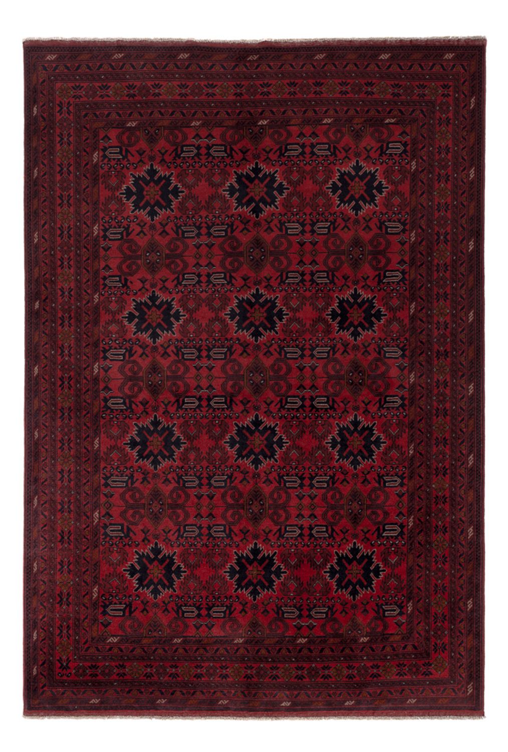Afghan Rug - Kunduz - 293 x 199 cm - red