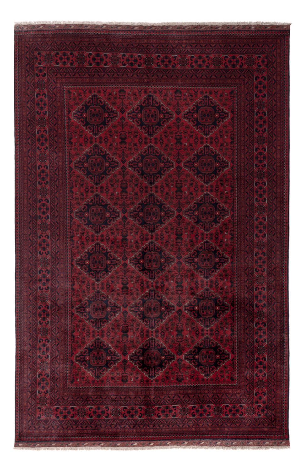 Afghan Rug - Kunduz - 294 x 199 cm - red