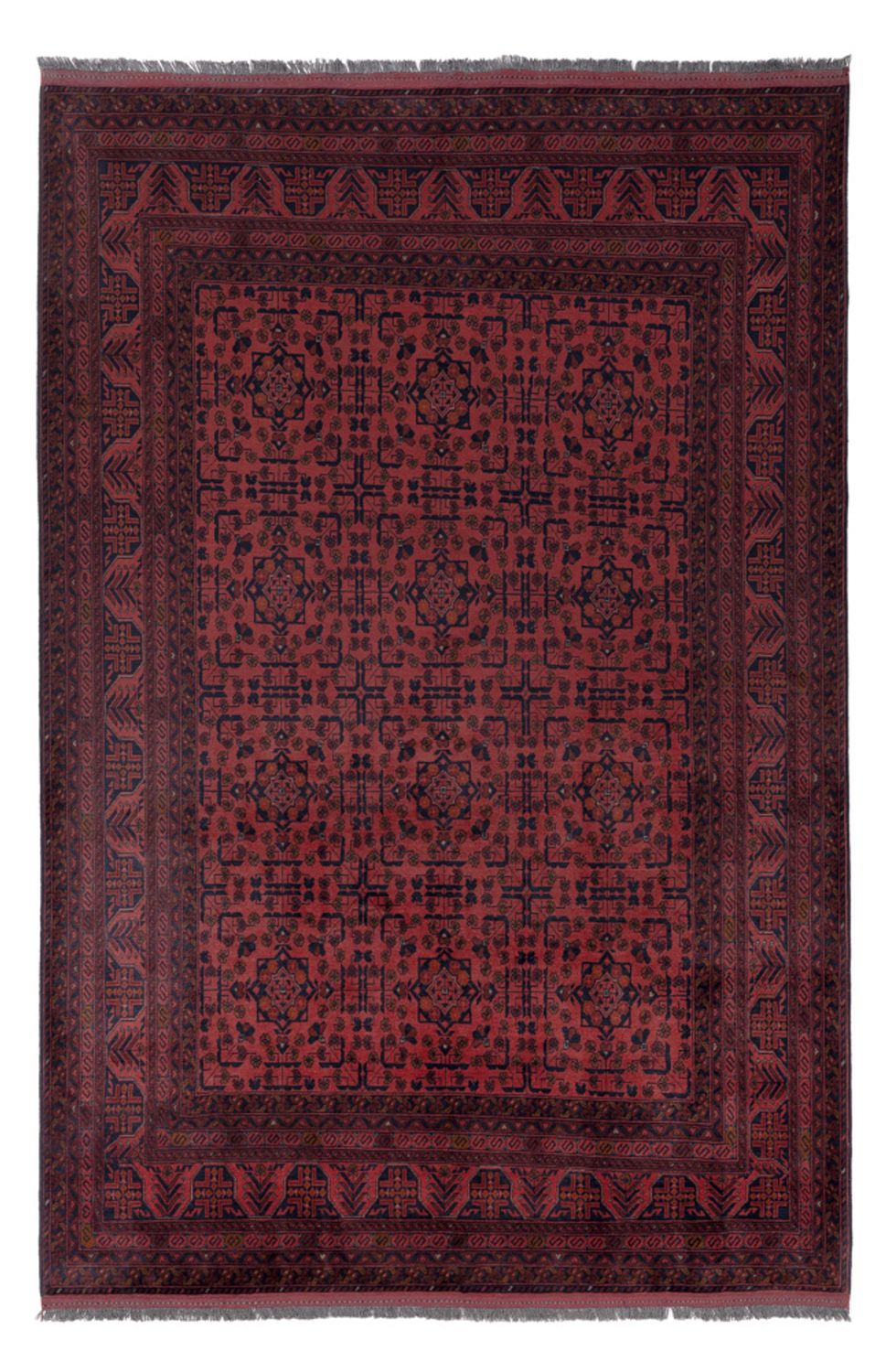 Afghan Rug - Kunduz - 291 x 192 cm - red
