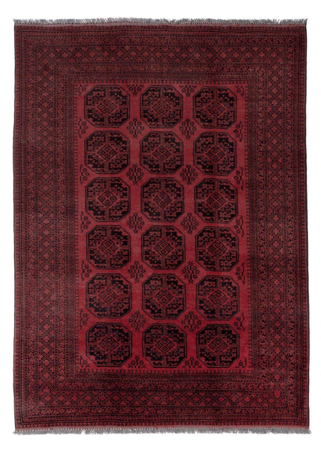 Afghan Rug - Filpa - 290 x 207 cm - red
