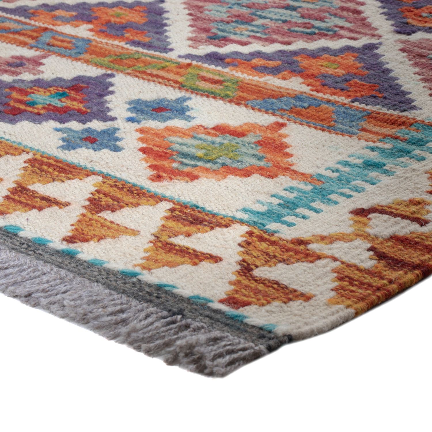 Runner Kelim Rug - Splash - 193 x 58 cm - multicolored