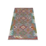 Runner Kelim Rug - Splash - 200 x 62 cm - multicolored