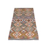 Runner Kelim Rug - Splash - 201 x 63 cm - multicolored