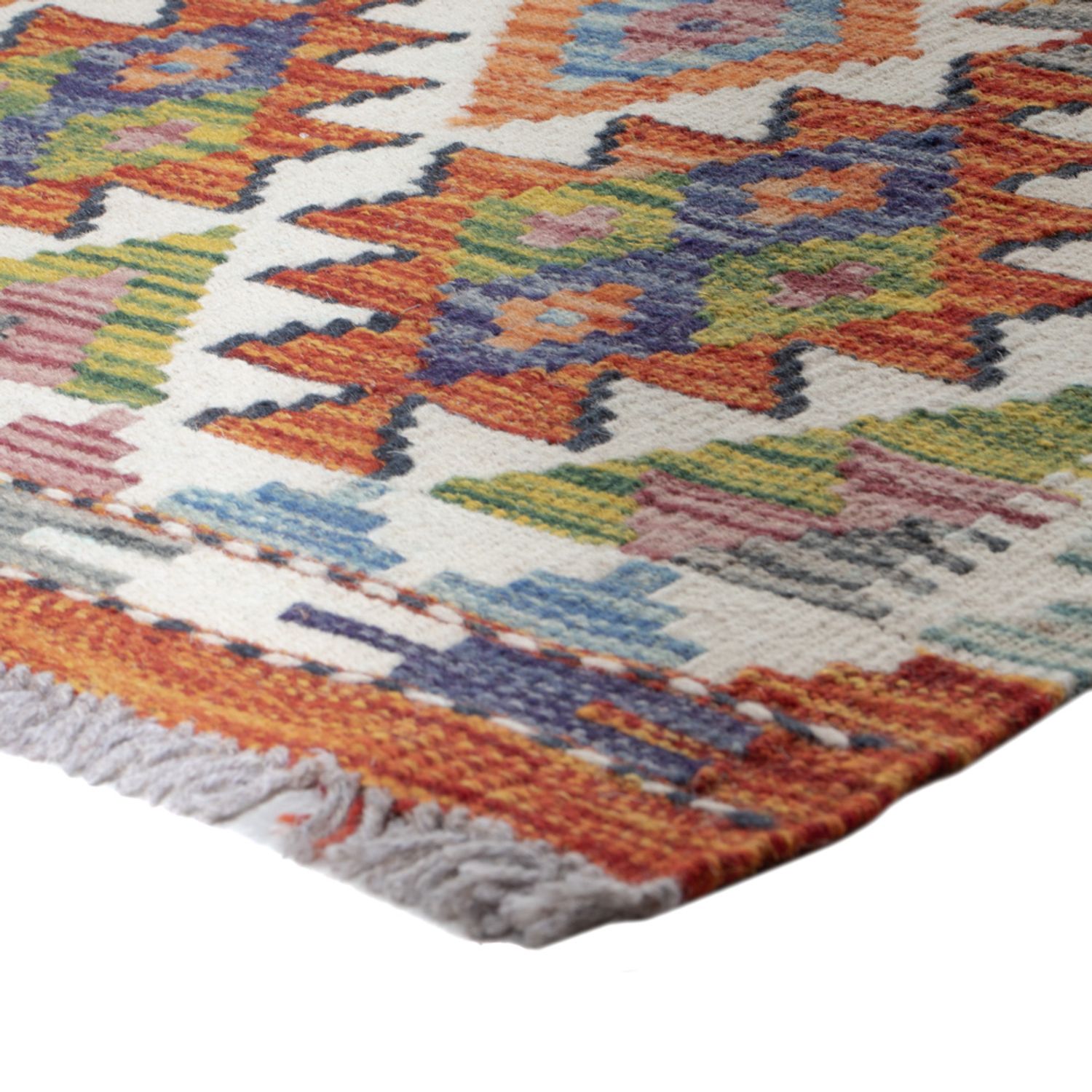 Runner Kelim Rug - Splash - 200 x 60 cm - multicolored