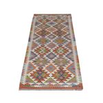 Runner Kelim Rug - Splash - 200 x 60 cm - multicolored