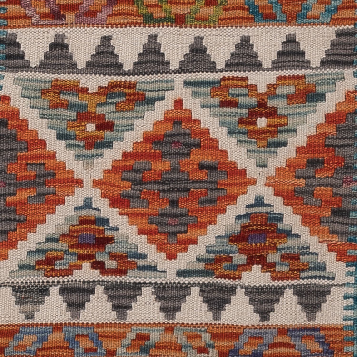 Runner Kelim Rug - Splash - 194 x 59 cm - multicolored