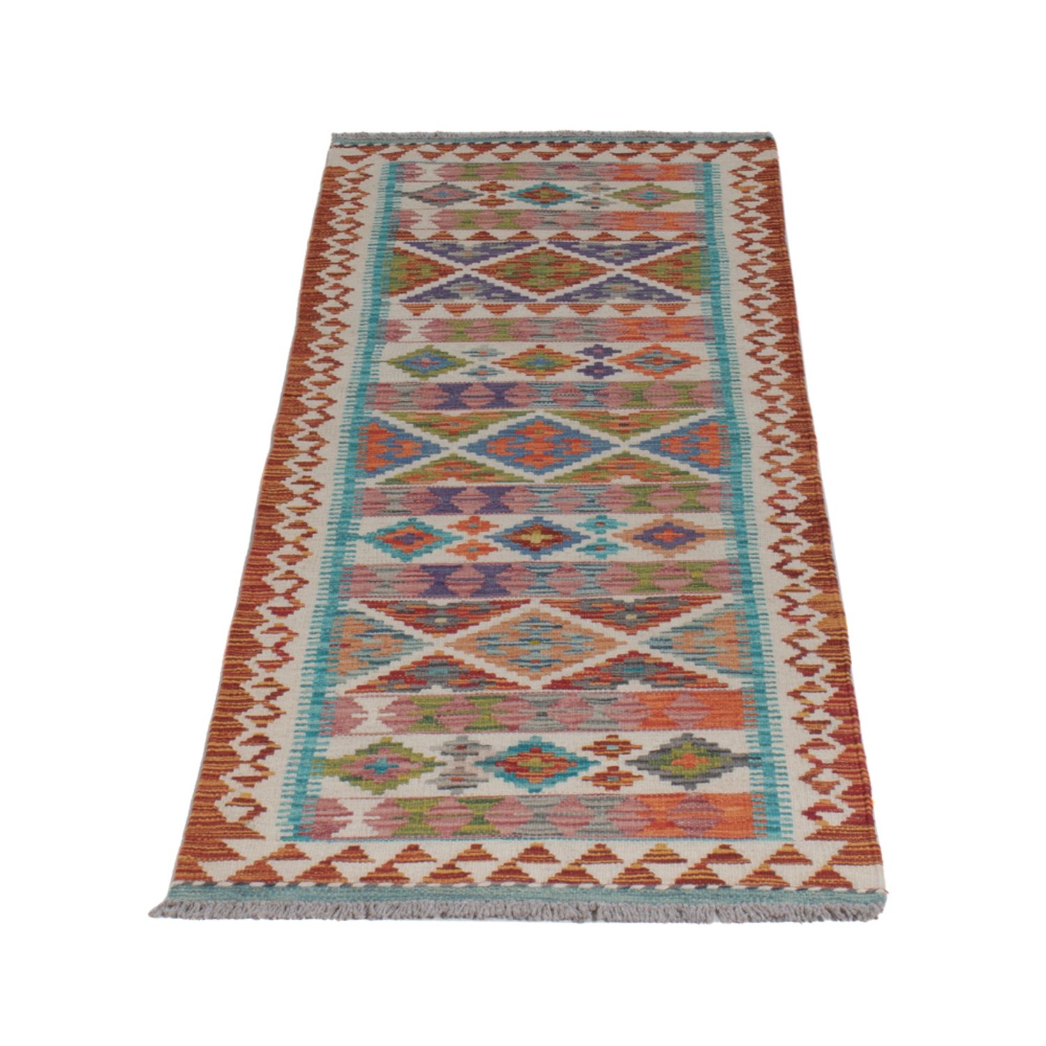 Runner Kelim Rug - Splash - 191 x 57 cm - multicolored