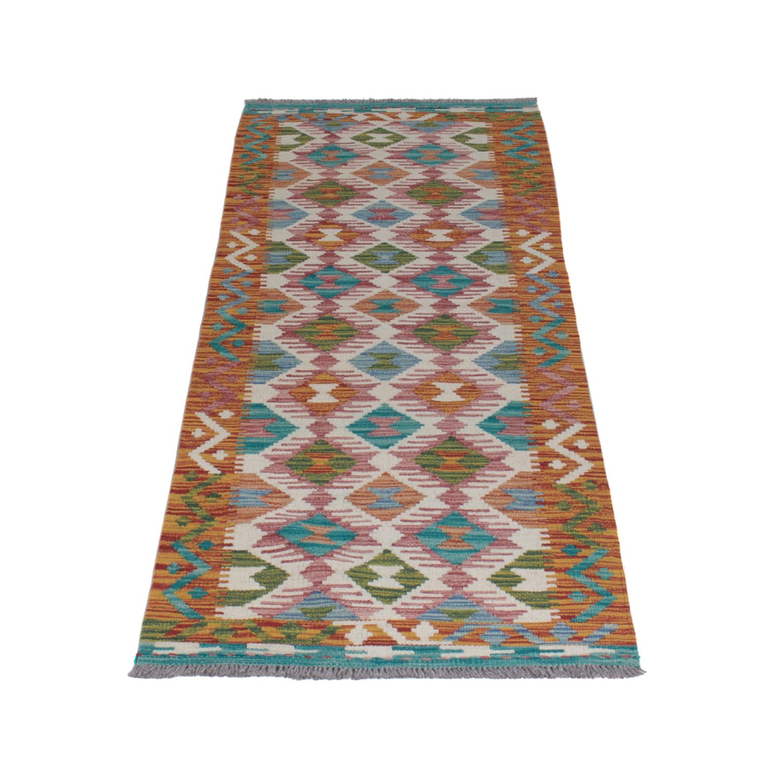 Runner Kelim Rug - Splash - 195 x 60 cm - multicolored