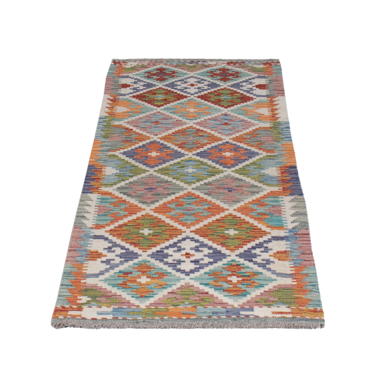 Runner Kelim Rug - Splash - 188 x 64 cm - multicolored
