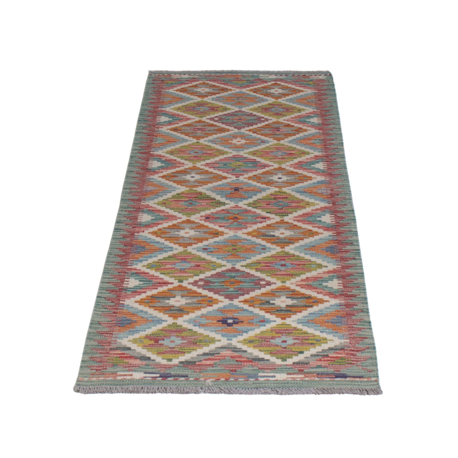 Runner Kelim Rug - Splash - 195 x 60 cm - multicolored