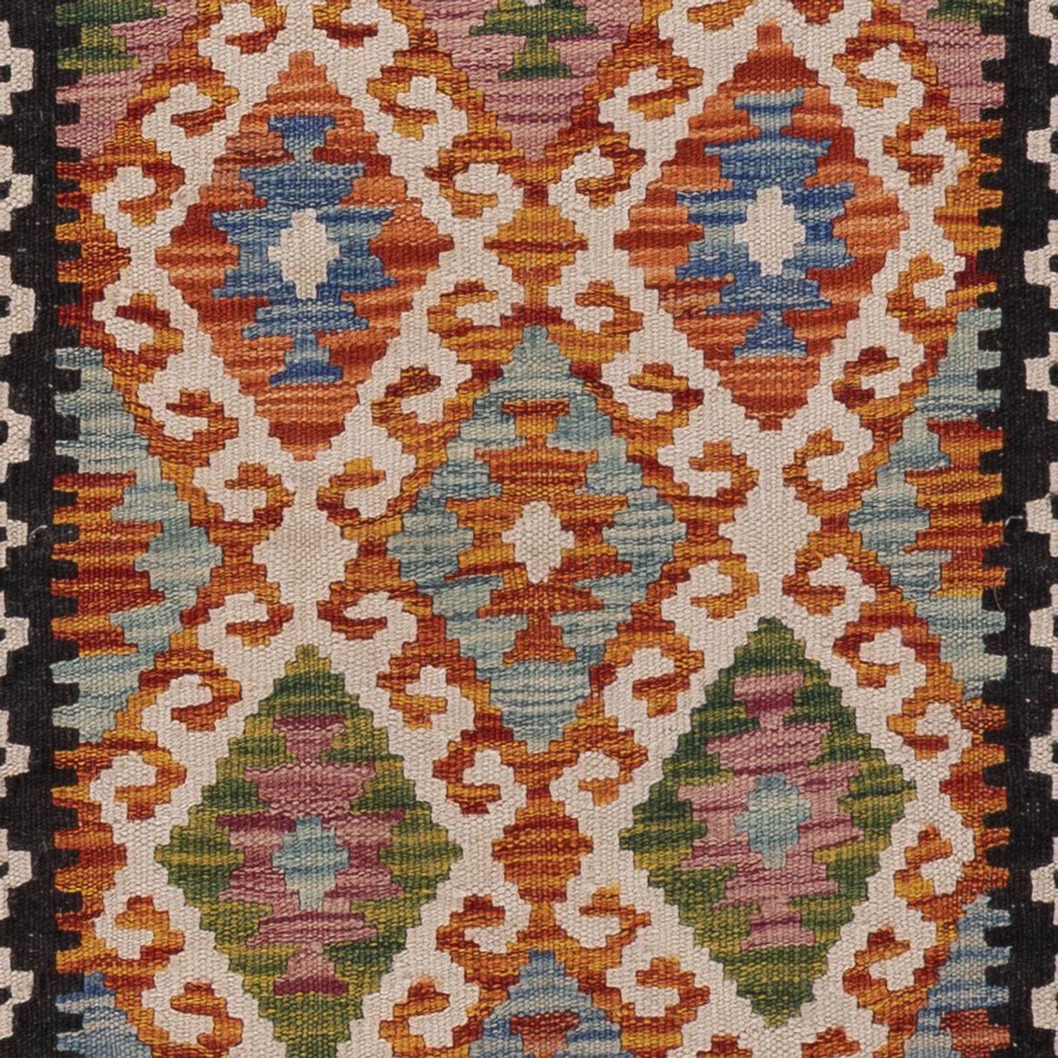 Runner Kelim Rug - Splash - 203 x 68 cm - multicolored