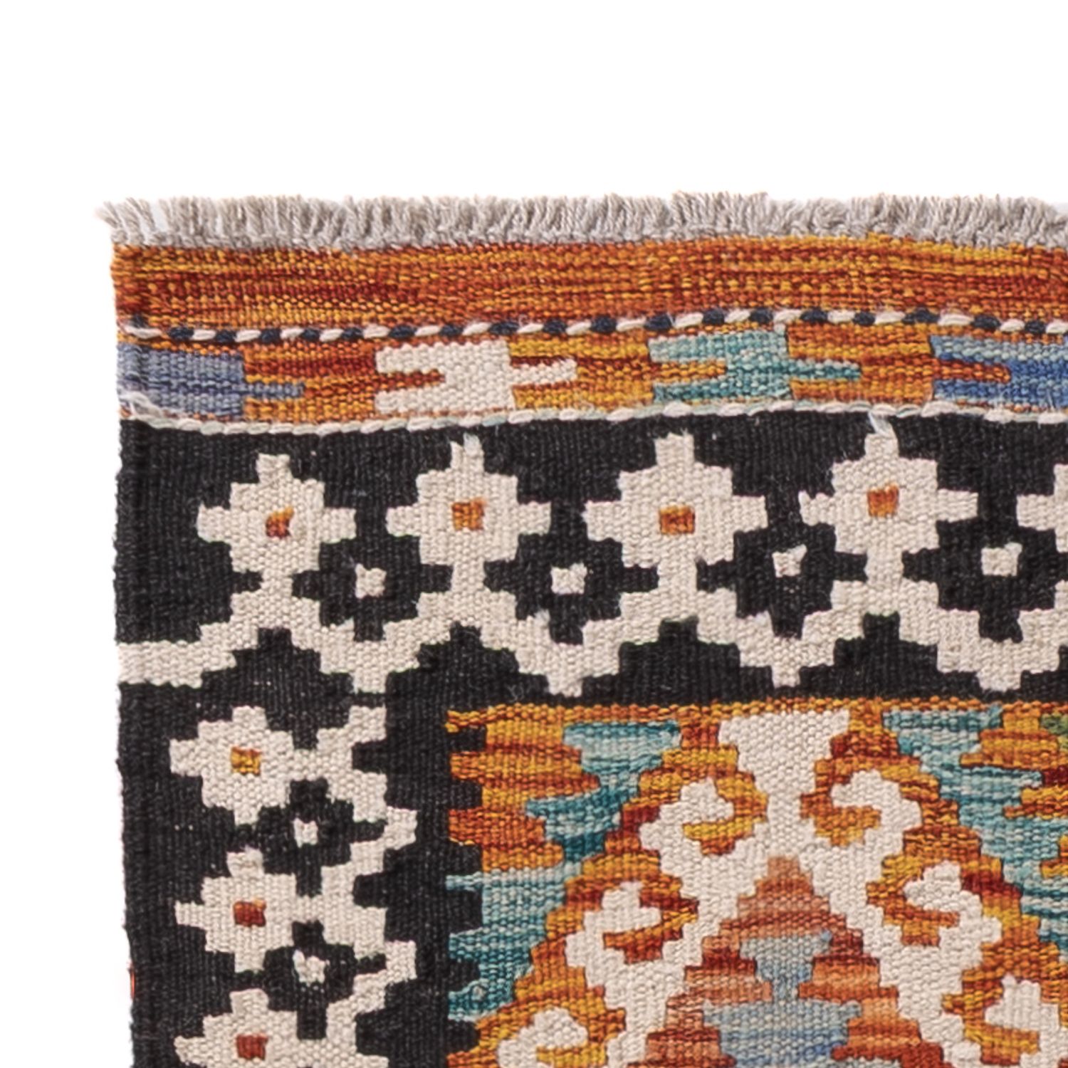 Runner Kelim Rug - Splash - 203 x 68 cm - multicolored