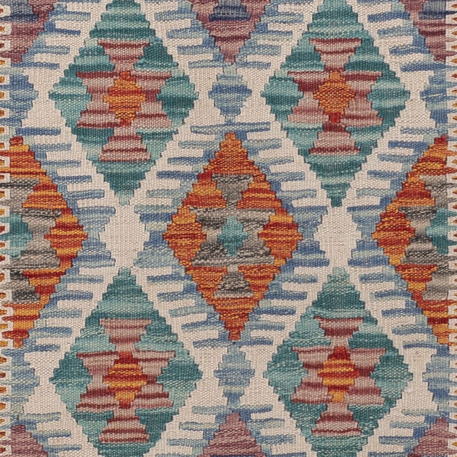 Runner Kelim Rug - Splash - 188 x 62 cm - multicolored
