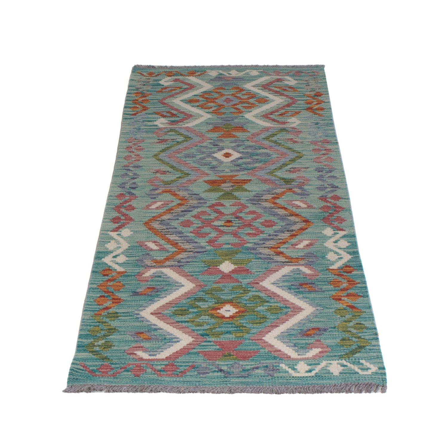 Runner Kelim Rug - Splash - 195 x 65 cm - multicolored