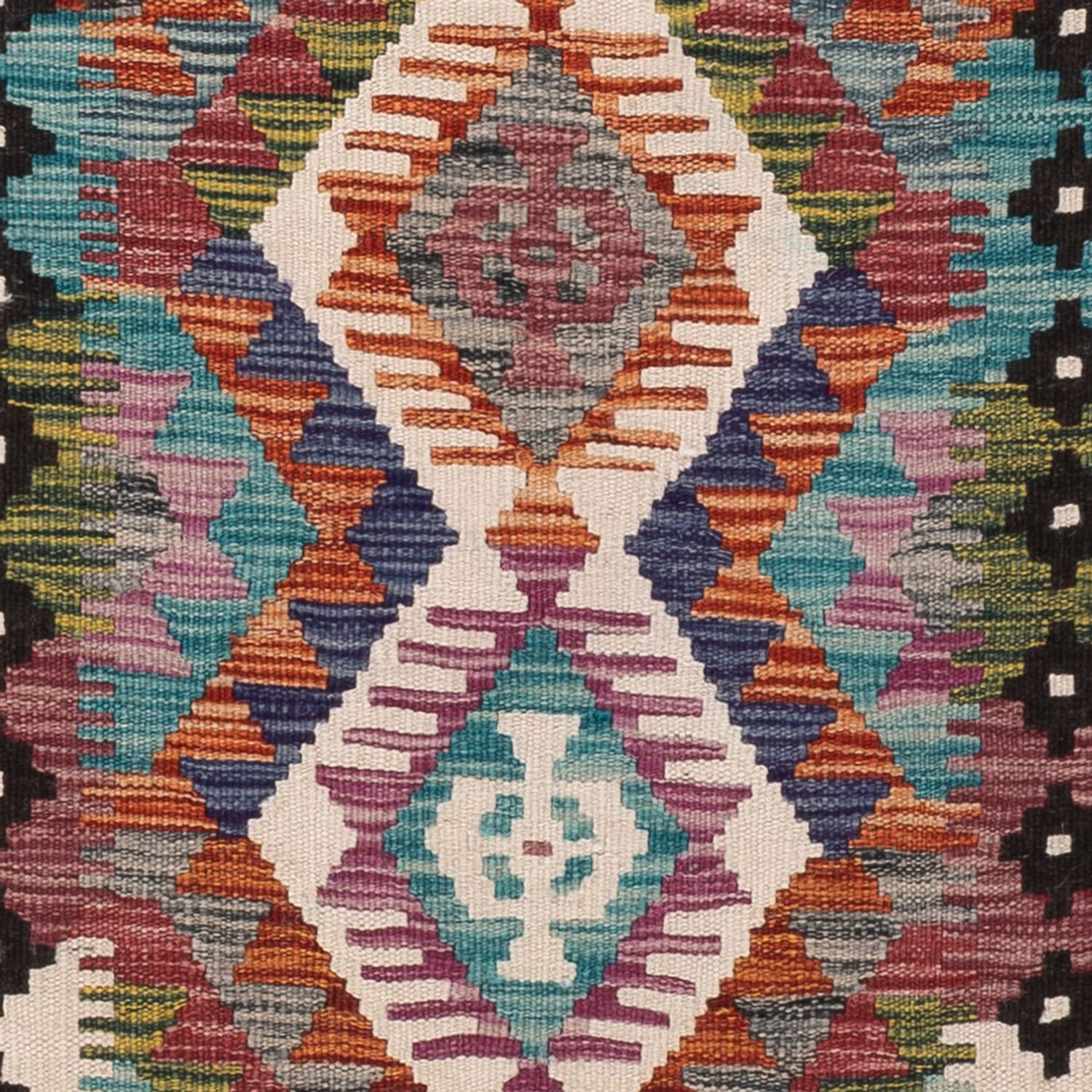 Runner Kelim Rug - Splash - 191 x 61 cm - multicolored