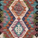 Runner Kelim Rug - Splash - 191 x 61 cm - multicolored