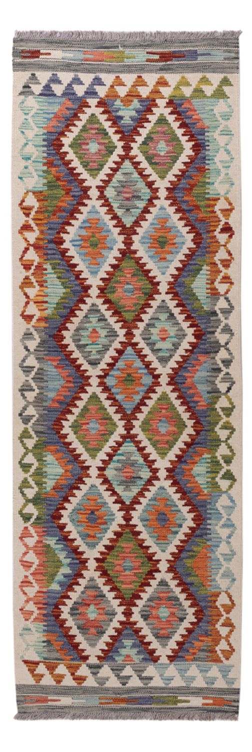 Runner Kelim Rug - Splash - 197 x 66 cm - multicolored