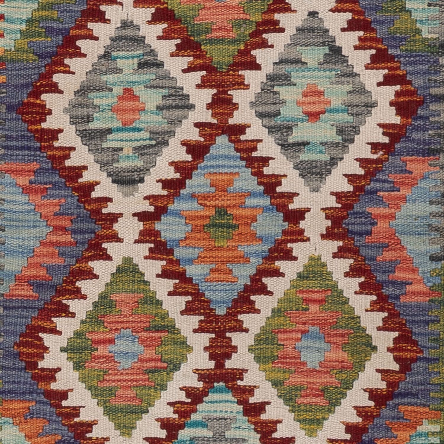 Runner Kelim Rug - Splash - 197 x 66 cm - multicolored