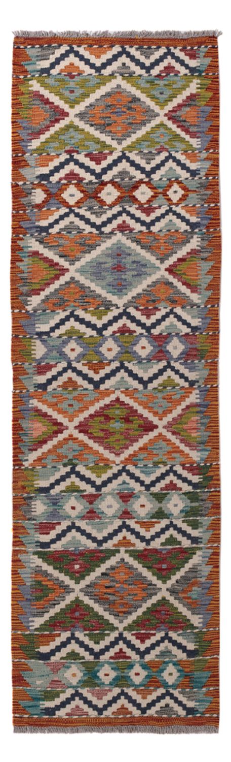 Runner Kelim Rug - Splash - 201 x 59 cm - multicolored