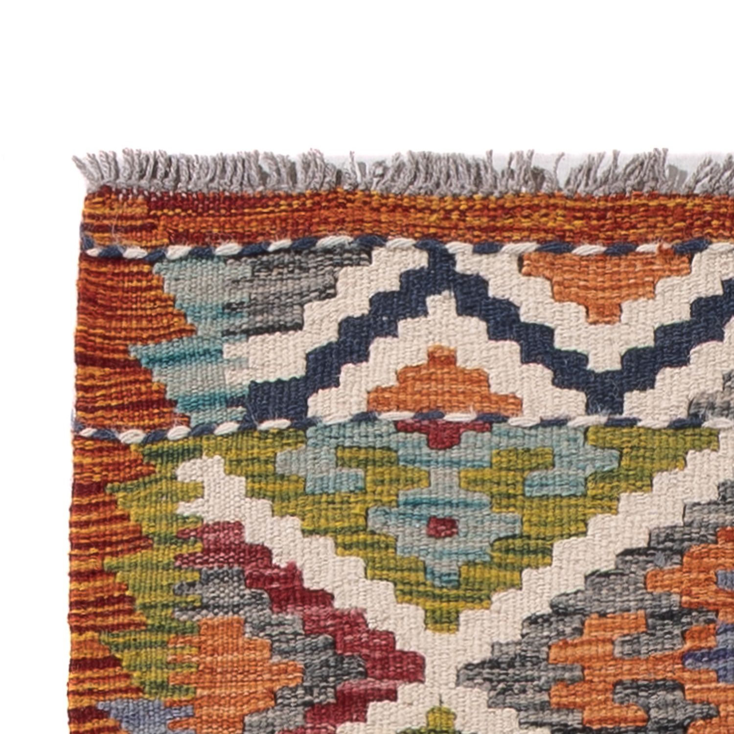 Runner Kelim Rug - Splash - 201 x 59 cm - multicolored