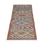 Runner Kelim Rug - Splash - 201 x 59 cm - multicolored