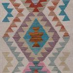 Runner Kelim Rug - Splash - 184 x 67 cm - multicolored