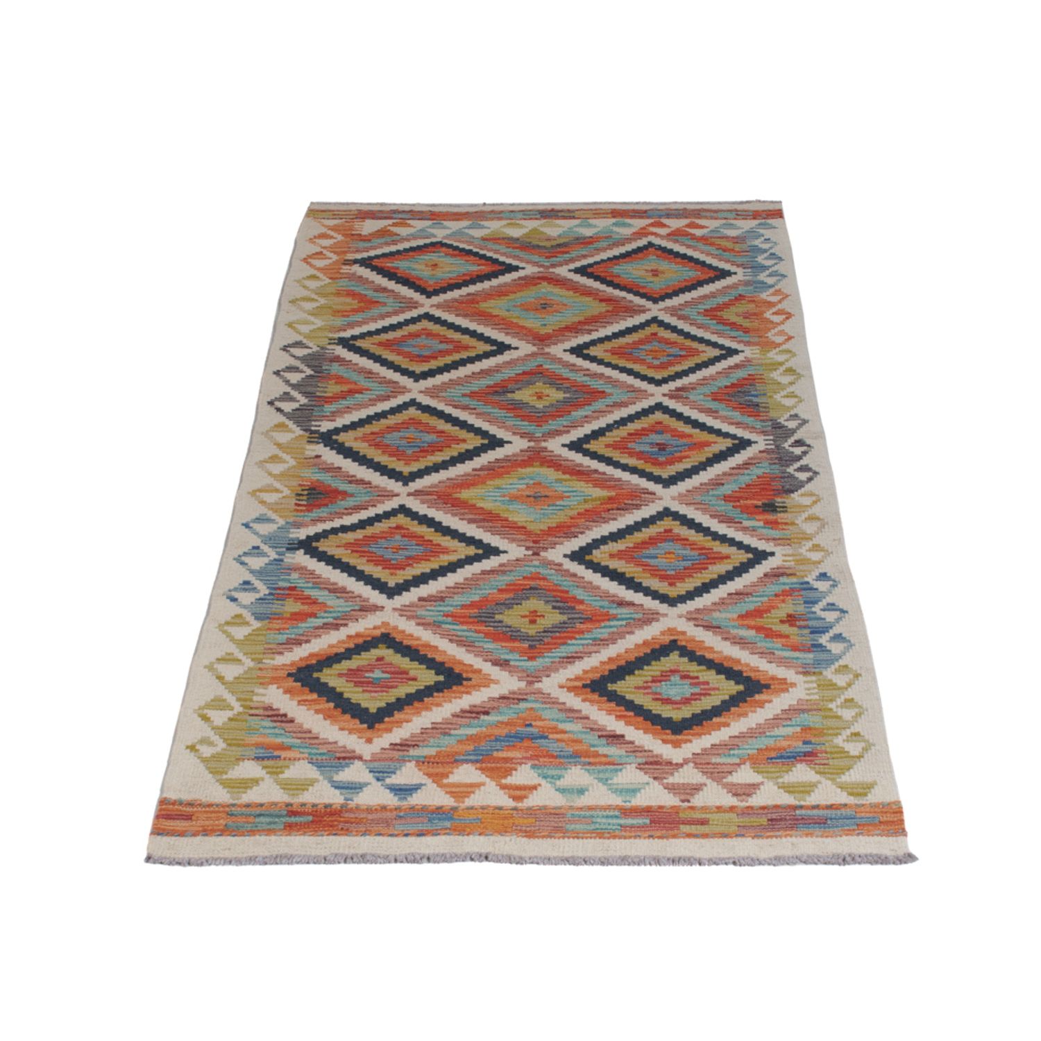 Runner Kelim Rug - Splash - 194 x 84 cm - multicolored