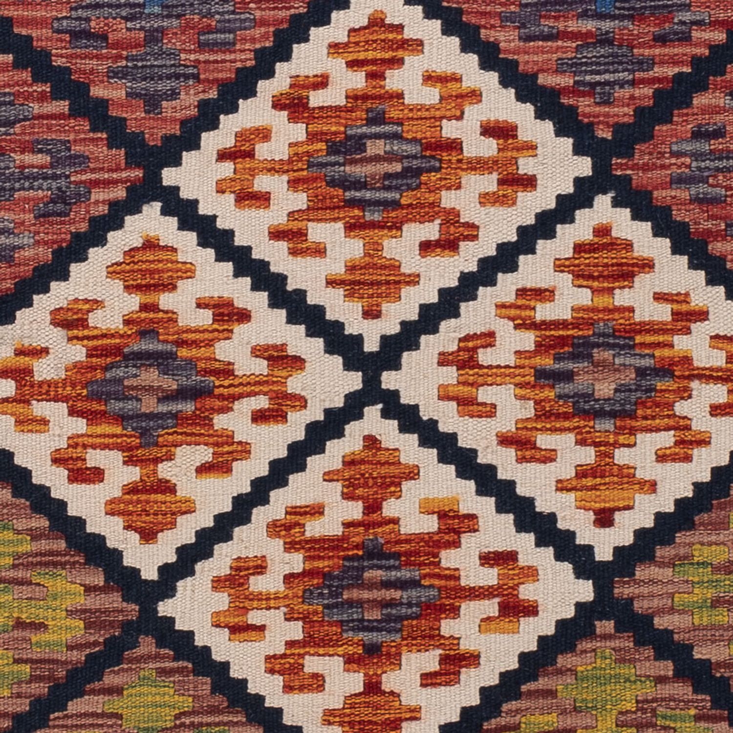 Runner Kelim Rug - Splash - 204 x 84 cm - multicolored