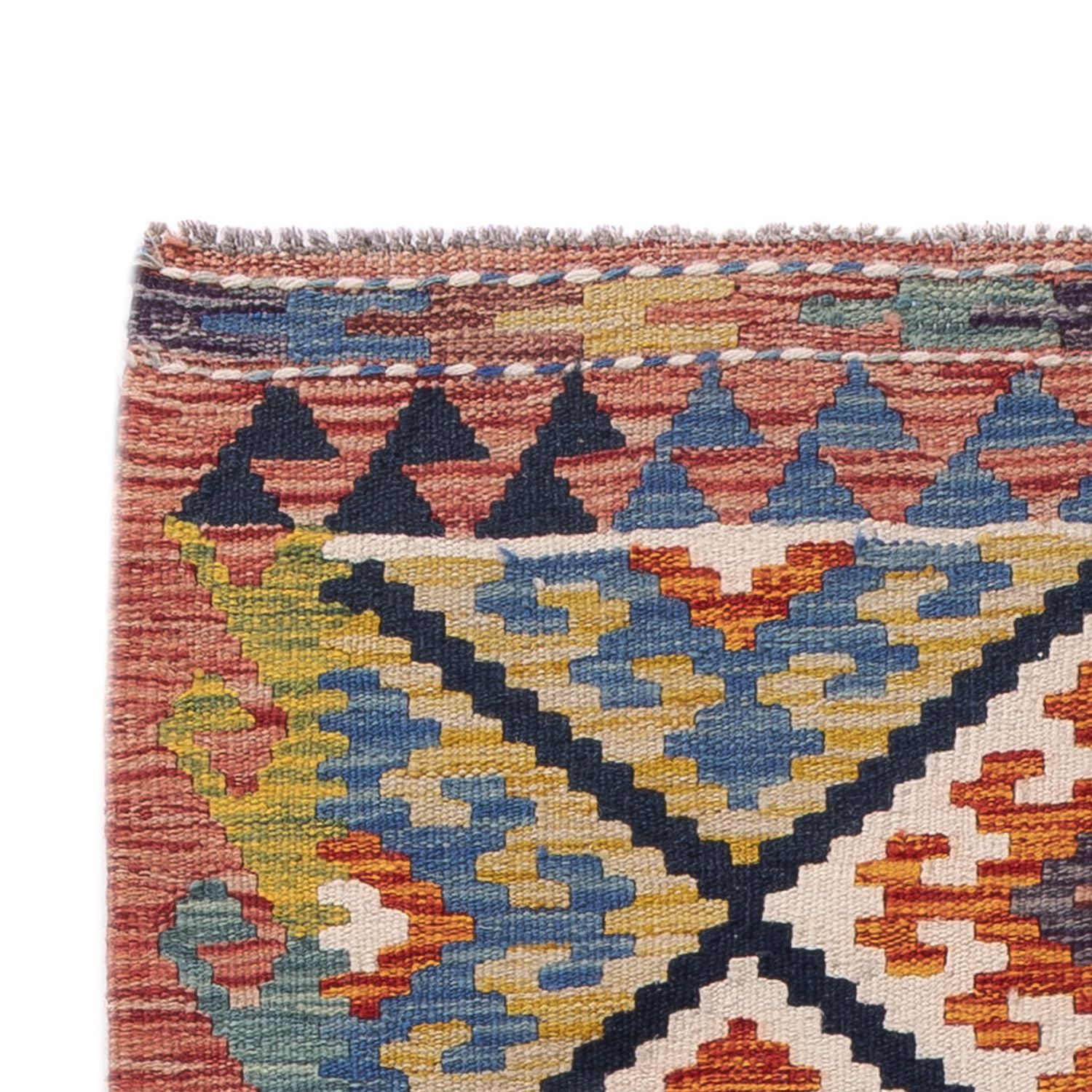 Runner Kelim Rug - Splash - 204 x 84 cm - multicolored