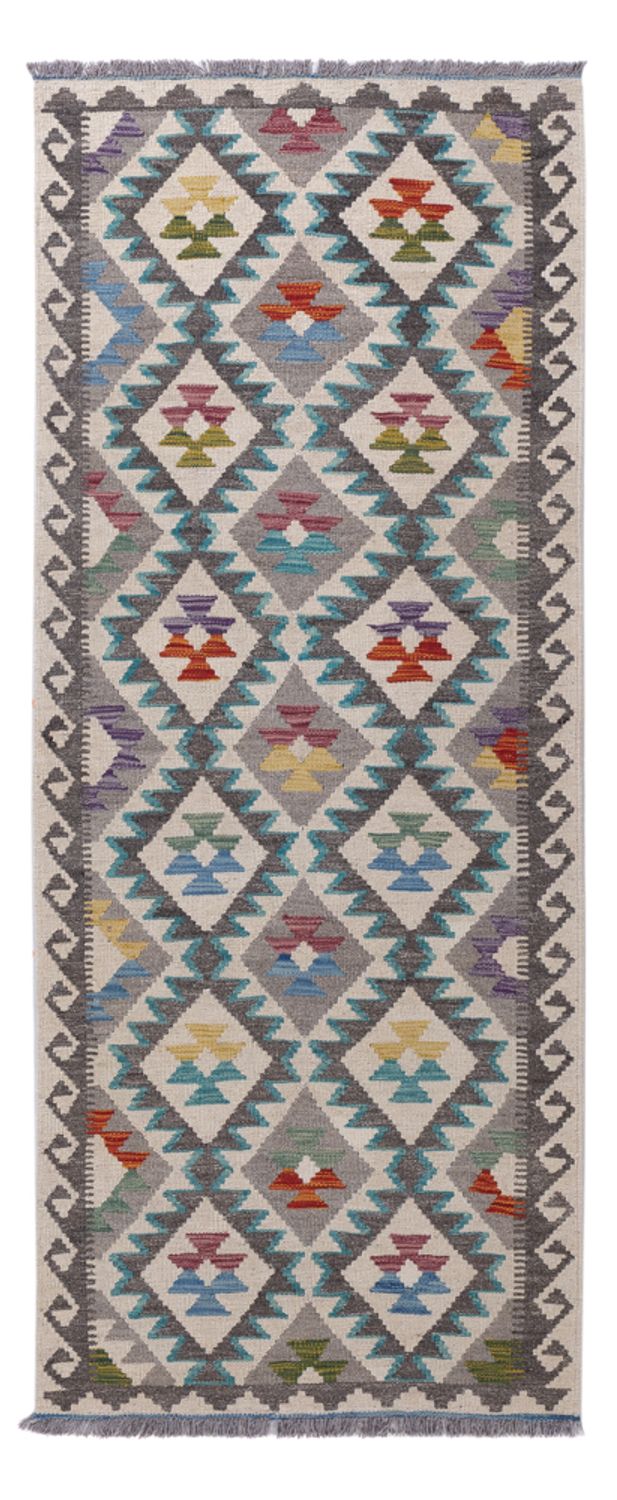 Runner Kelim Rug - Splash - 206 x 80 cm - multicolored