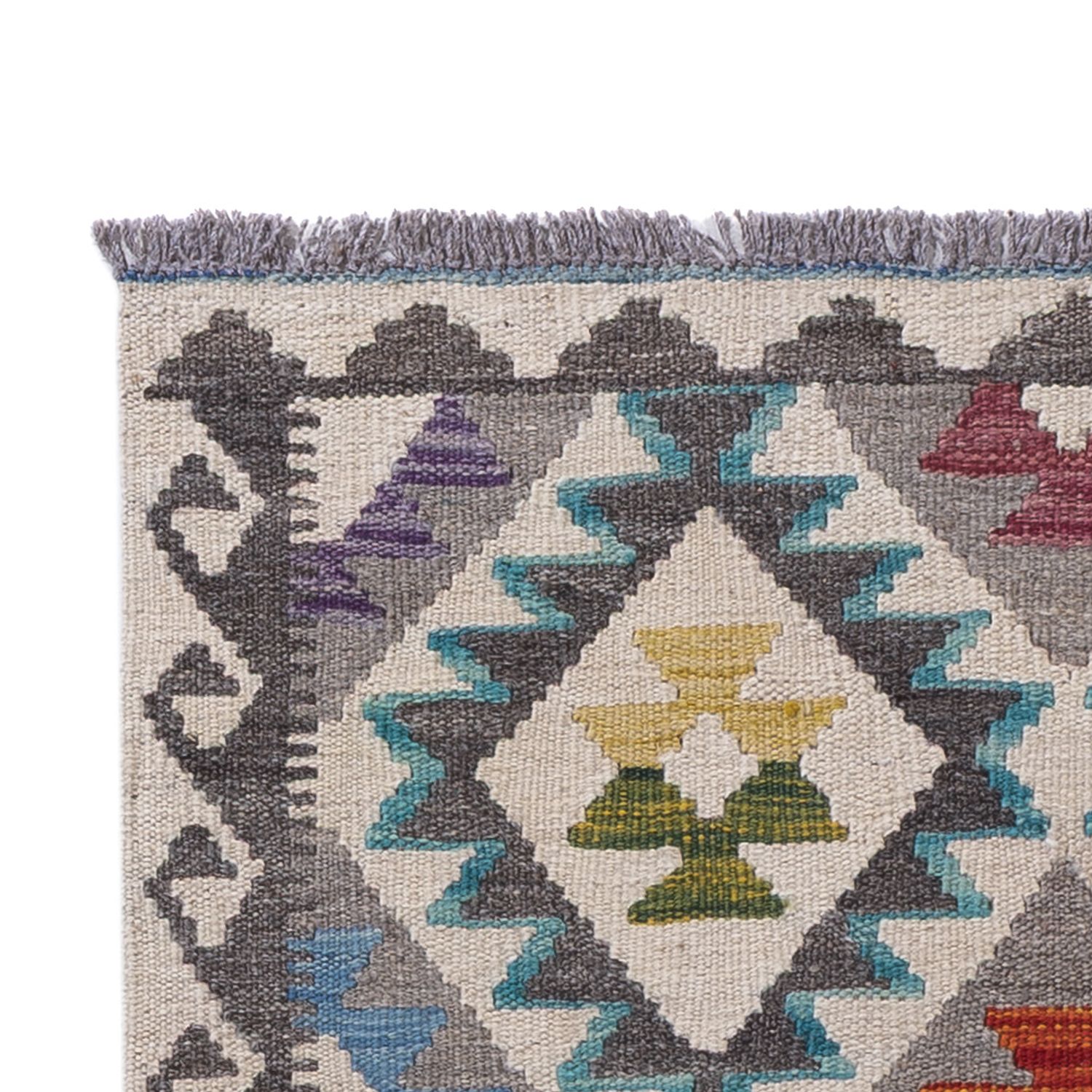 Runner Kelim Rug - Splash - 206 x 80 cm - multicolored