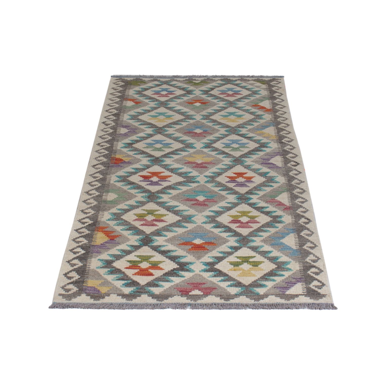 Runner Kelim Rug - Splash - 206 x 80 cm - multicolored